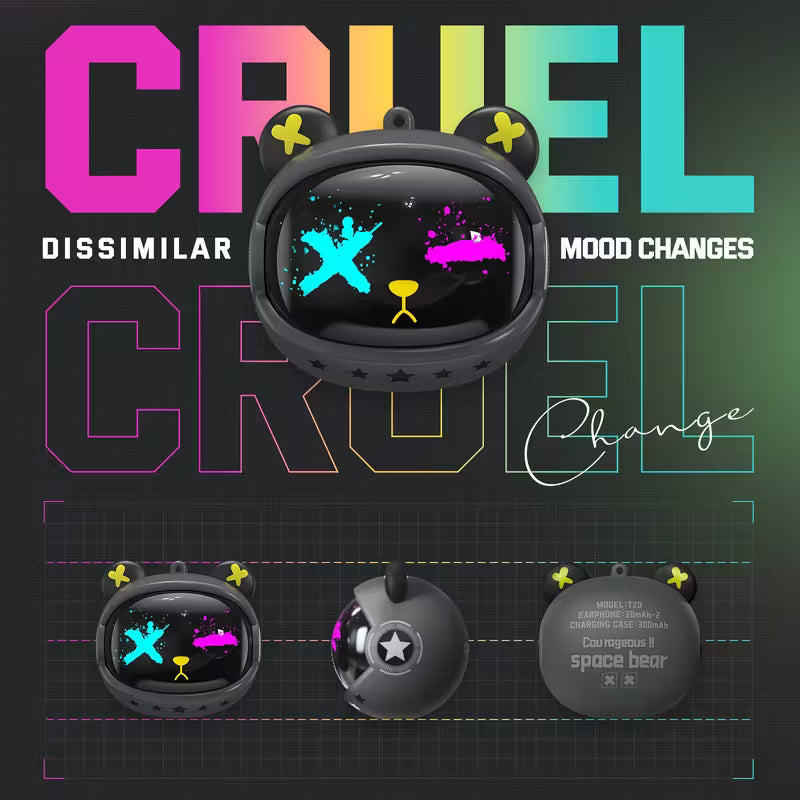 ONIKUMA T20 Wireless Gaming Headset, HiFi Stereo In-Ear Earbuds with Touch Control,